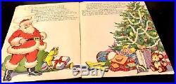 ETHEL HAYS ORIGINAL PAINTED COVER Night Before Christmas 1941 SANTA! ART