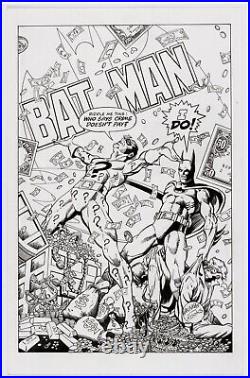 Ed Hannigan Batman #362 Recreation Original Art Classic Riddler Cover