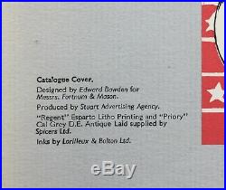Edward Bawden 1939 Fortnum & Mason Lithographed American Groceries Cover Proof
