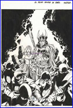 El Reino Salvaje de CONAN 26 ORIGINAL comic COVER ART by Jesús MERINO