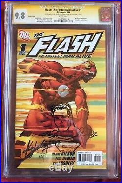 FLASH 1 Variant Cover Ken Lashley Original Art SUPERMAN Sketch Signed CGC SS 9.8