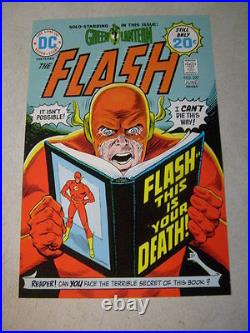 FLASH #227 ART original cover proof 1974 cardy GREEN LANTERN this is your death