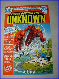 FROM BEYOND THE UNKNOWN #20 ART original cover proof 1972 SCI FI SEA MONSTERS