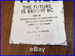 Faile NY artwork Signed Original On Book Cover The Future Is Bright 1/1