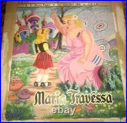 Fairies Tales Vintage Kids Magic Water Color Cover Original Art Work year 1956