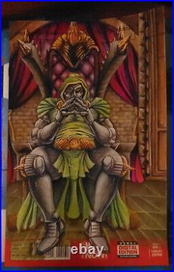 Fantastic Four #1 Dr. Doom Painted Cover Original Art by SDR
