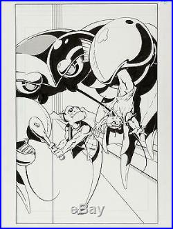 Fish Police #10 Cover Steve Mancuse Original Art Comico 1988