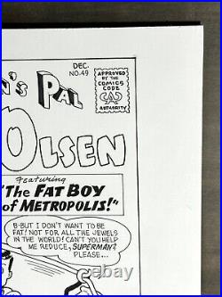 Fred Hembeck Superman's Pal Jimmy Olsen #49 Original Cover Art Reinterpretation