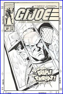 G. I. Joe #124 Cover Original Art Cobra Villain Cover Marvel Andrew Wildman