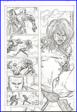 G. I. Joe #2 pg 18 COVER GIRL 1/2 SPLASH ORIGINAL Pencil Art Kurth