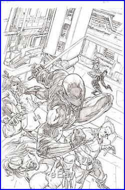 G. I. Joe #7 ORIGINAL COVER Pencil Art SNAKE EYES by Steve Kurth 11 x 17 IDW
