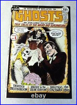 GHOSTS #1 ART original cover proof 1971 HORROR SKELETON DC NICK CARDY
