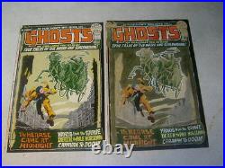 GHOSTS #5 ART original COVER PROOF and COLOR GUIDE 1972 CARDY HEARSE HORROR