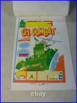 GI COMBAT #147 original COVER color separation art DC 1971 HAUNTED TANK WAR