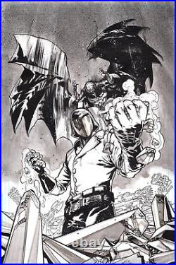 GI Joe Cobra Commander cover Andrei Bressan Original comic art