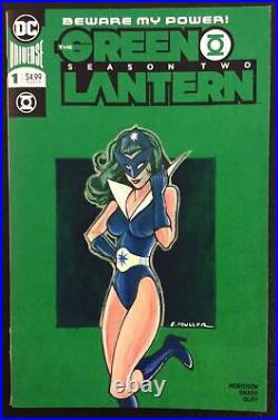 GREEN LANTERN SEASON 2 #1 Comic Book ORIGINAL ART COVER Muller STAR SAPPHIRE