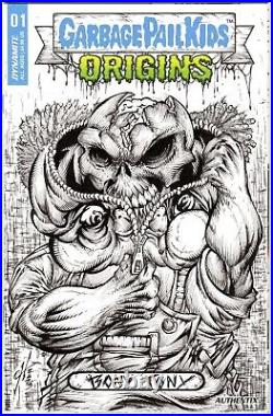 Garbage Pail Kids Origins #01. Original sketch cover art by Calvin Henio