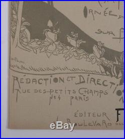 Georges De Feure Original woodcut cover 1897 L'image Art Nouveau Symbolism
