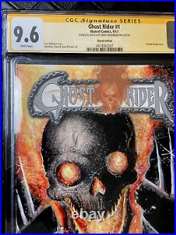 Ghost Rider Blank Variant Sketch Cover Chris Mcjunkin Original Art Cgc 9.6