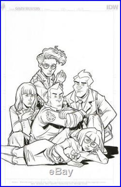 Ghostbusters 101 #4 Original Art IDW Peter Venkman, Breakfast Club parody Janine