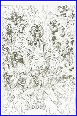 Ghostbusters #2 ORIGINAL PENCIL COVER ART by Steve Kurth 88mph