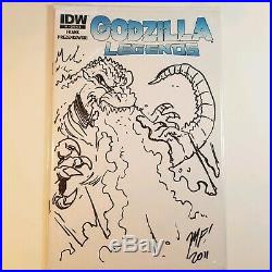 Godzilla Legends #1 IDW Comic Book Matt Frank Original Art Sketch Cover Variant