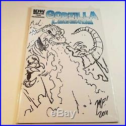 Godzilla Legends #1 IDW Comic Book Matt Frank Original Art Sketch Cover Variant