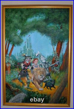 Gray Morrow Original Art Wizard of Oz Painting Back Cover of Visionary Biography