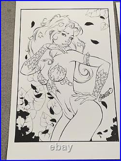 Gregbo Watson Original Art Signed Poison Ivy Cover Quality 11x17 With Print