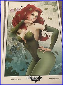 Gregbo Watson Original Art Signed Poison Ivy Cover Quality 11x17 With Print