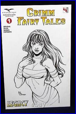 Grimm Fairy Tales #1 Original Sketch Art by Maria Laura Sanapo 2016 Zenescope VF