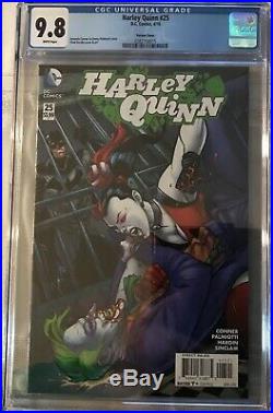 HARLEY QUINN #25 Original Cover Art Chad Hardin Joker/Batman/Harley & CGC 9.8