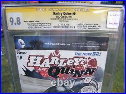 Harley Quinn #0 CGC 9.8 Chad Hardin ORIGINAL ART Sketch! Gorgeous Harley Cover