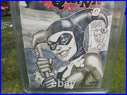 Harley Quinn #0 CGC 9.8 Chad Hardin ORIGINAL ART Sketch! Gorgeous Harley Cover