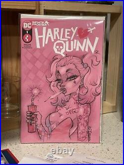 Harley Quinn #1 Blank Variant Sketch Cover With Original Artwork