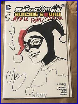 Harley Quinn Original Art Esau And Isaac Escorza Sketch With COA