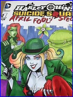Harley Quinn suicide squad april fools special Original SKETCH COVER ART poison