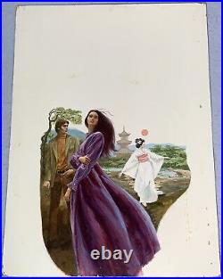 Harry Bennett Cover Art Painting The Moonflower Phyllis Whitney Artist Sign 1972