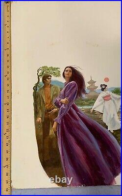 Harry Bennett Cover Art Painting The Moonflower Phyllis Whitney Artist Sign 1972