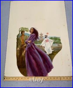 Harry Bennett Cover Art Painting The Moonflower Phyllis Whitney Artist Sign 1972