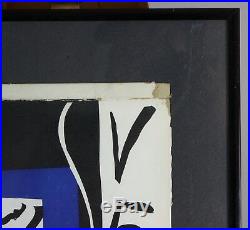 Henri Matisse Vintage Original 1937 Framed Verve Lithograph Art Box Cover