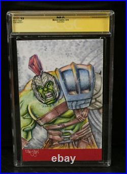 Hulk Original Art Cgc Sketch Cover Sig Series Mcjunkin 9.8 January 2025 Sale