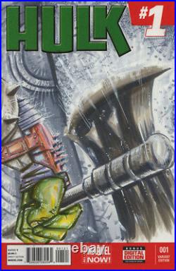 Hulk Ragnorak Original Art Cgc Sketch Cover Cgc Signature Series Signed Original