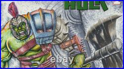 Hulk Ragnorak Original Art Cgc Sketch Cover Signature Series Chris Mcjunkin 1/1