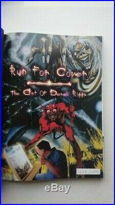 IRON MAIDEN Run For Cover The Art of Derek Riggs HARD COVER signed and numbered