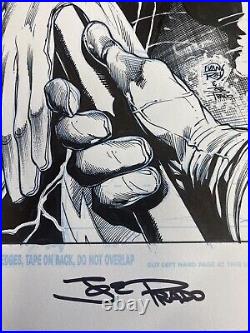 IVAN REIS JOE PRADO SIGNED ORIGINAL FLASH #51 COVER ART DC WithBATMAN'S RIDDLER