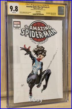 Igor Lomov Original Sketch Art Silk Cgc Ss 9.8 Amazing Spider-man Full Circle #1