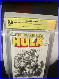 Incredible Hulk 1 Blank With Alan Quah Original Art Sketch CBCS 9.8 1 Of A Kind