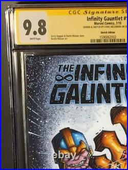 Infinity Gauntlet Thanos 9.8 Sketch Cover Cgc Original Art January 2025 Sale