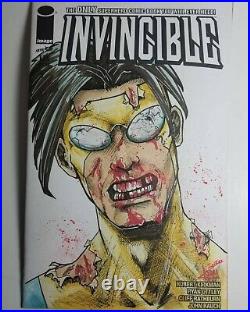 Invincible 111 sketch cover original artwork 1/1 by Kris Avery (Aquemini Arts)
